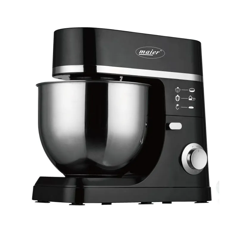 همزن کاسه‌دار مایر مدل MR-1303 | توان 1200 وات، کاسه استیل 7 لیتری و 6 سرعت