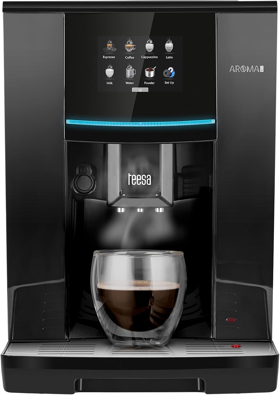اسپرسوساز اتوماتیک تیسا مدل AROMA 800 | فشار 19 بار، آسیاب داخلی و کف‌ساز شیر