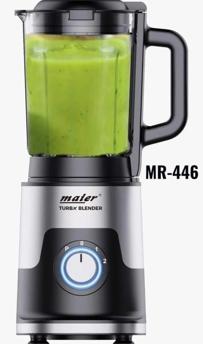 مخلوط کن و آسیاب مایر مدل MR-446 | پارچ 2.2 لیتری، تیغه 6 پره استیل، 500 وات